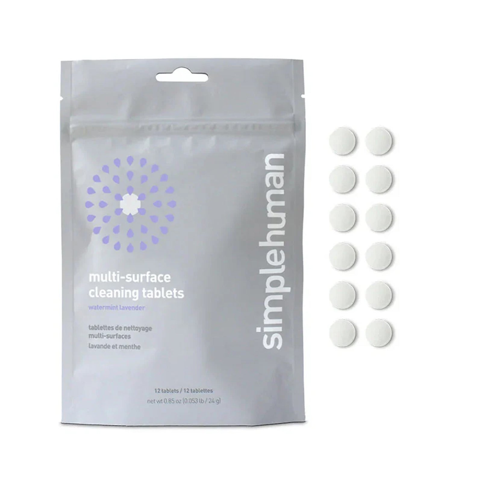 MULTI-SURFACE CLEANING TABLETS, WATERMINT LAVENDER SIMPLE HUMAN